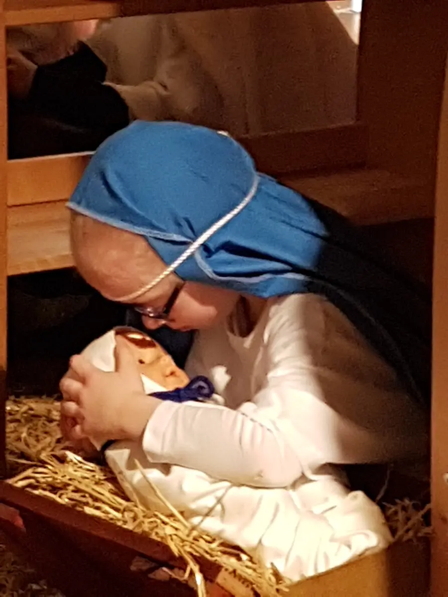 Krippe beim Weihnachtsmusical