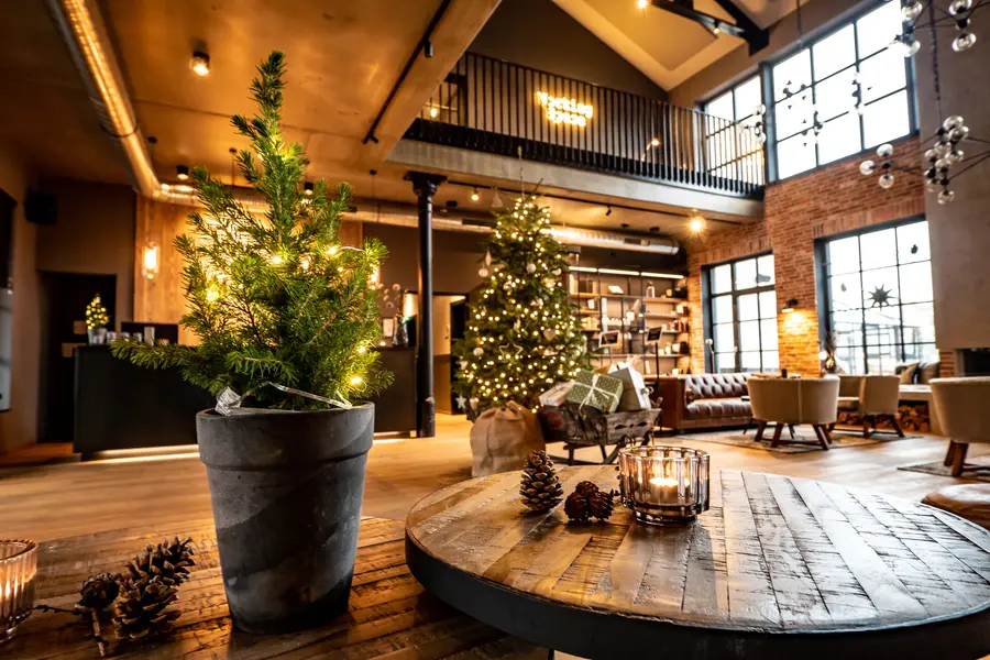 Weihnachtliche Dekoration im River Loft